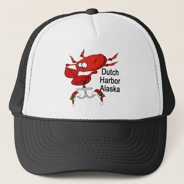 Gorra De Camionero Pesca holandesa del cangrejo del navidad de Alaska (Anverso)