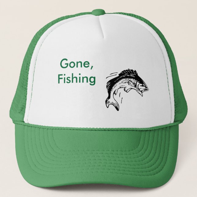 Gorra De Camionero pesca, ido, pescando (Anverso)