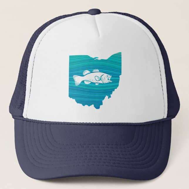 Gorra De Camionero Pesca Ohio Wave (Anverso)