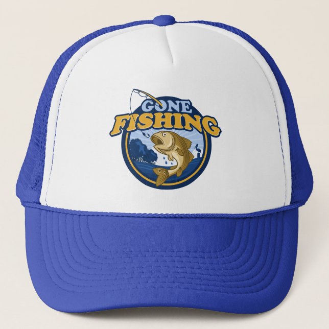 Gorra De Camionero Pesca por destino (Anverso)