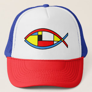 Gorra De Camionero Pescado abstracto