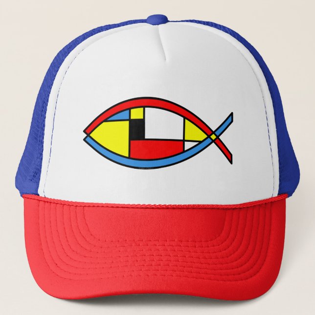 Gorra De Camionero Pescado abstracto (Anverso)