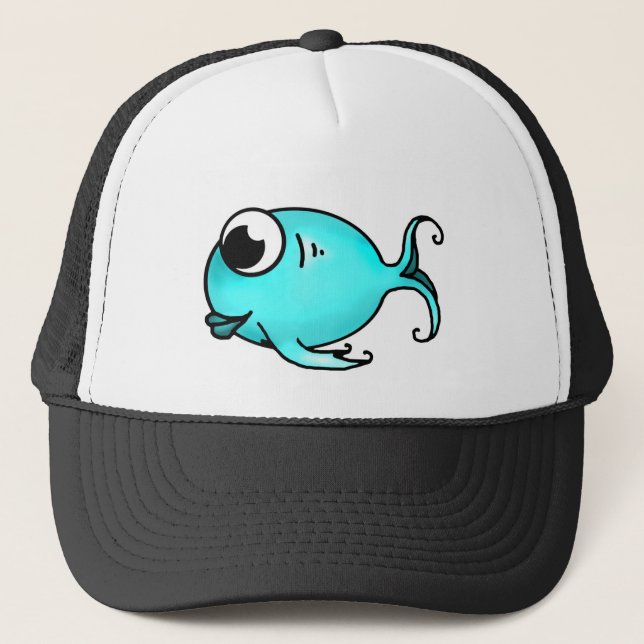Gorra De Camionero Pescado azul (Anverso)
