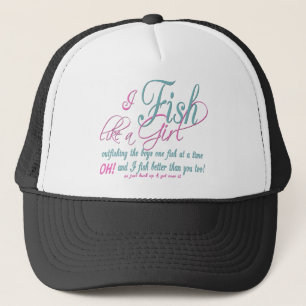 Gorra De Camionero Pescado como un engranaje de pesca Chica
