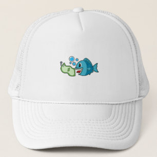 Gorra De Camionero Pescado con nota bancaria
