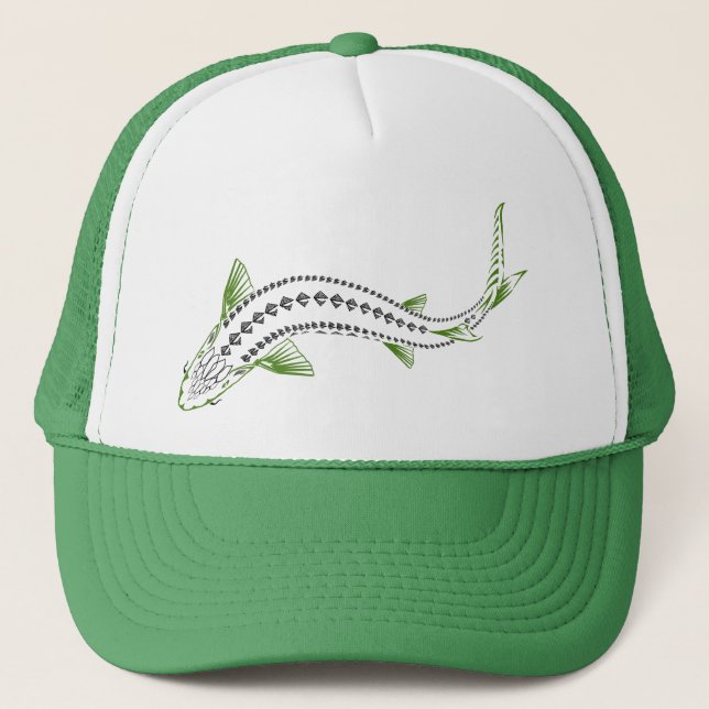 GORRA DE CAMIONERO PESCADO DE PESCADO DE PESCADO VERDE (Anverso)