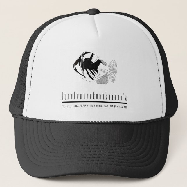 Gorra De Camionero Pescado del Estado de Hawaii - Humuhumunukunukuapu (Anverso)