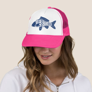 Gorra De Camionero Pescado floral bohemio de moda