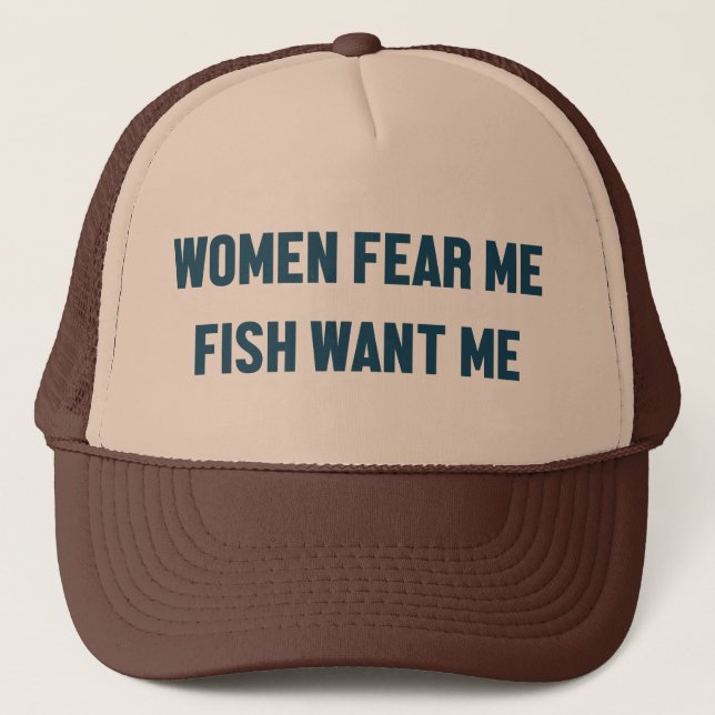 GORRA DE CAMIONERO PESCADO QUIERE QUE ME ENCUENTRE (Anverso)