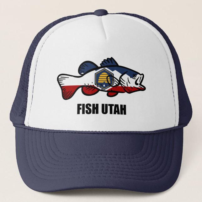 Gorra De Camionero Pescado Utah (Anverso)