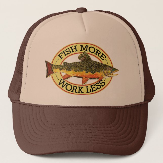 Gorra De Camionero Pescador de Brook Trout (Anverso)