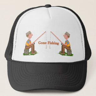 Gorra De Camionero Pescador de la pesca ininterrumpida