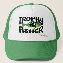 Gorra De Camionero Pescador de Lubina Trofeo Personalizable