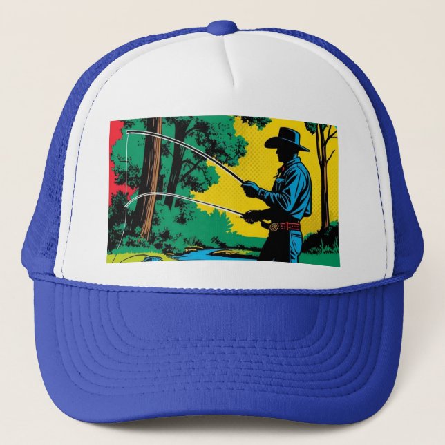 Gorra De Camionero Pescador en Riverbank (Anverso)