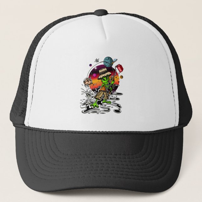 Gorra De Camionero Pescador Espacial (Anverso)