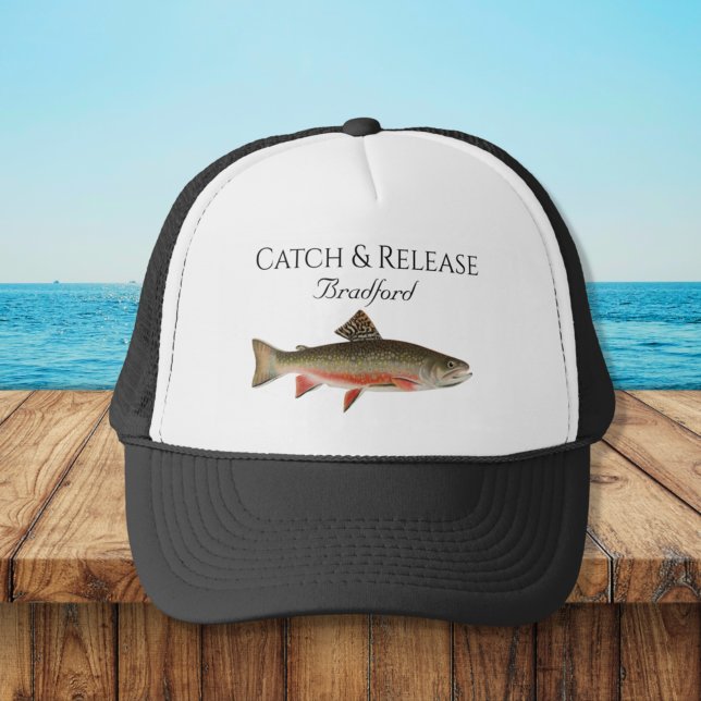 Gorra De Camionero Pescadores capturan trucha de pesca (Subido por el creador)