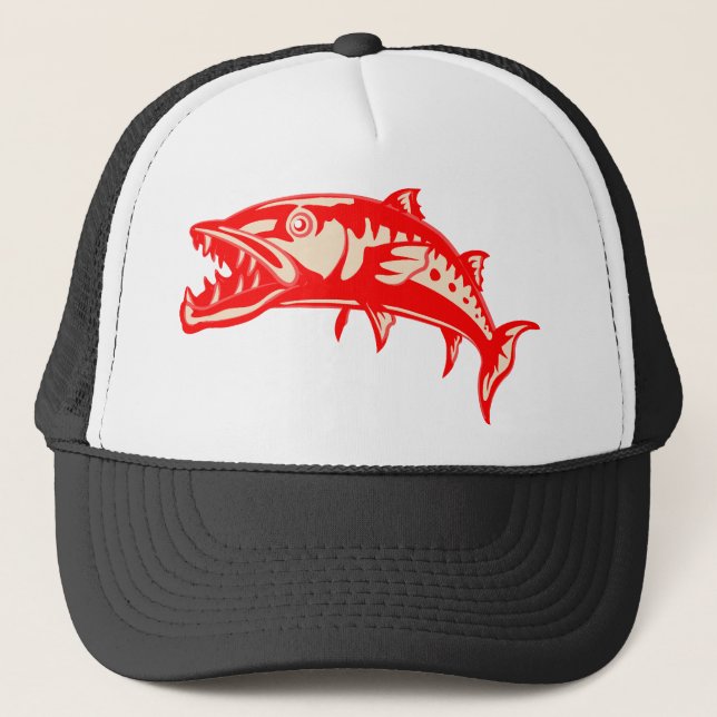 Gorra De Camionero Pescados #6 del Barracuda (Anverso)