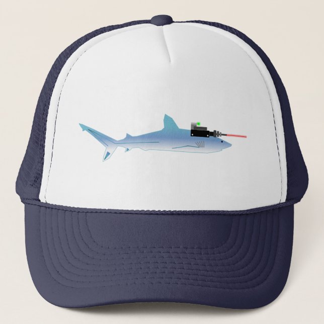 Gorra De Camionero Pescados del arma del laser (Anverso)
