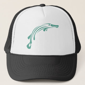 Gorra De Camionero Pescados del lepisosteus del cocodrilo