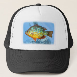 Gorra De Camionero pescados del Lepomis macrochirus