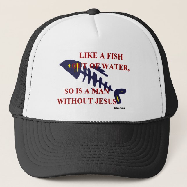 GORRA DE CAMIONERO PESCADOS FUERA DEL AGUA (Anverso)