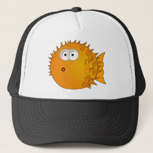 Gorra De Camionero Pescados lindos del fumador del dibujo animado