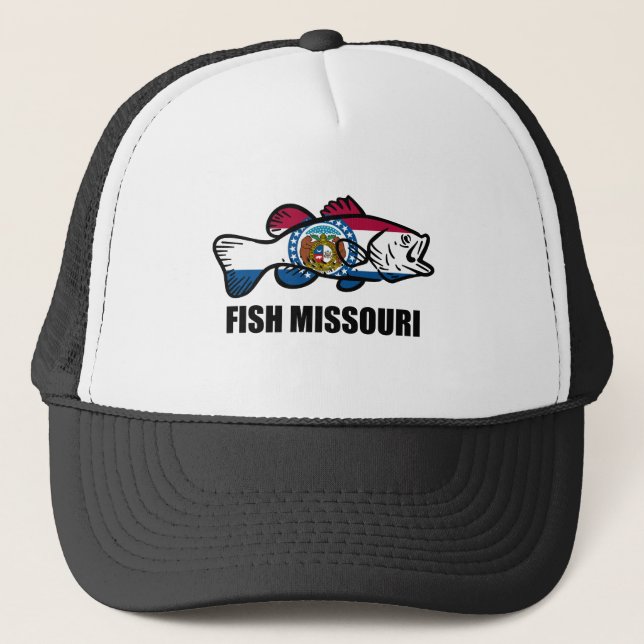 Gorra De Camionero Pescados Missouri (Anverso)