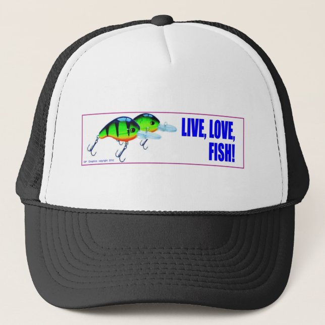 Gorra De Camionero Pescados vivos del amor (Anverso)