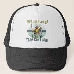 Gorra De Camionero Pescando nadar pero no esconder