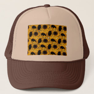 Gorra De Camionero pétalos de girasoles nadan bucean naturaleza marin