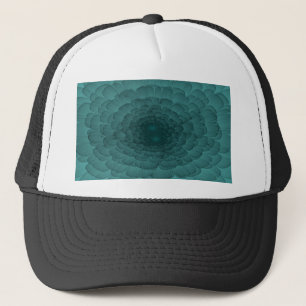 Gorra De Camionero Pétalos en Verde azulado