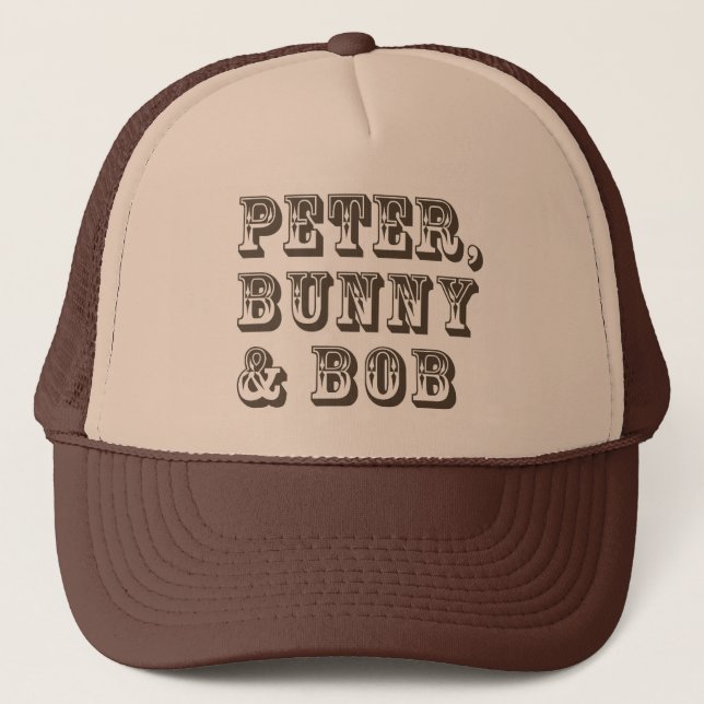 Gorra De Camionero Peter, conejito y Bob (Anverso)
