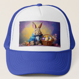 Gorra De Camionero Peter Easter Bunny con huevos de Pascua