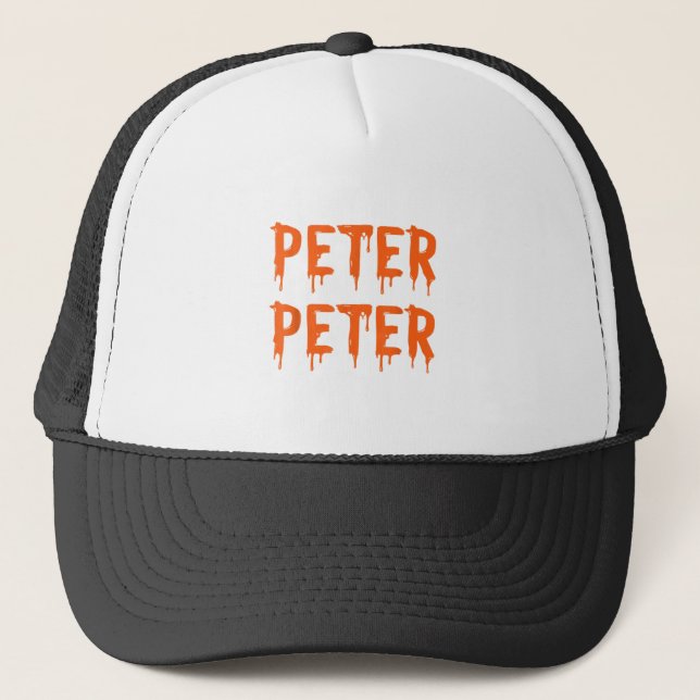 Gorra De Camionero Peter Peter Pumpkin Eater Couples Halloween Costum (Anverso)