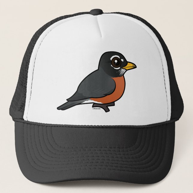 Gorra De Camionero Petirrojo del americano de Birdorable (Anverso)