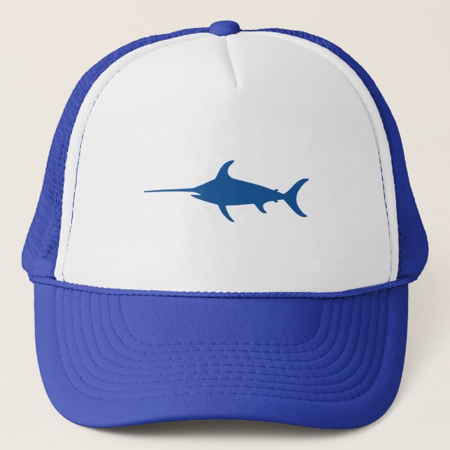 Gorra De Camionero Pez espada azul (Anverso)