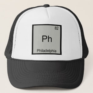 Gorra De Camionero Ph - Filadelfia City Chemistry Element Symbol T