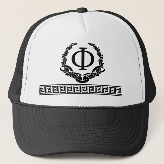 Gorra De Camionero Phi por filosofía (Anverso)