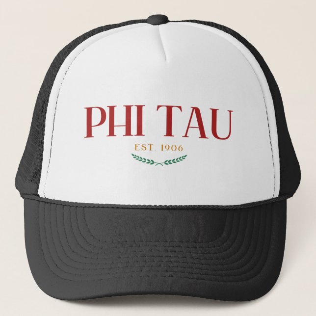 Gorra De Camionero Phi Tau Trucker Hat – Washington State Greek (Anverso)