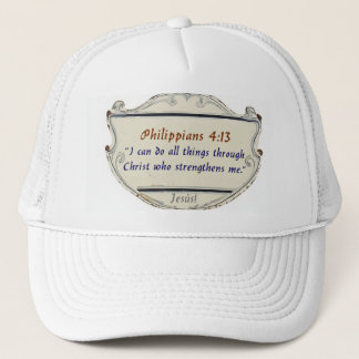Gorra De Camionero Philippians 4:13 Shield Trucker Hat