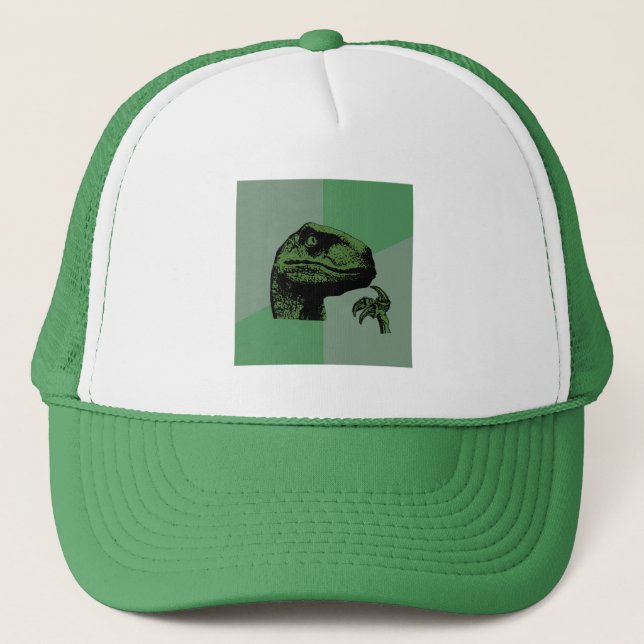 Gorra De Camionero Philosoraptor en blanco (Anverso)