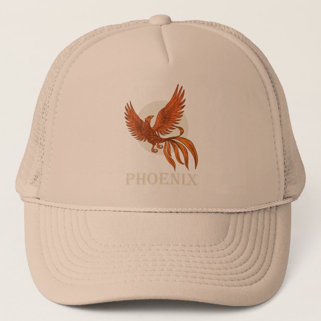 Gorra De Camionero Phoenix bird rising  (Anverso)