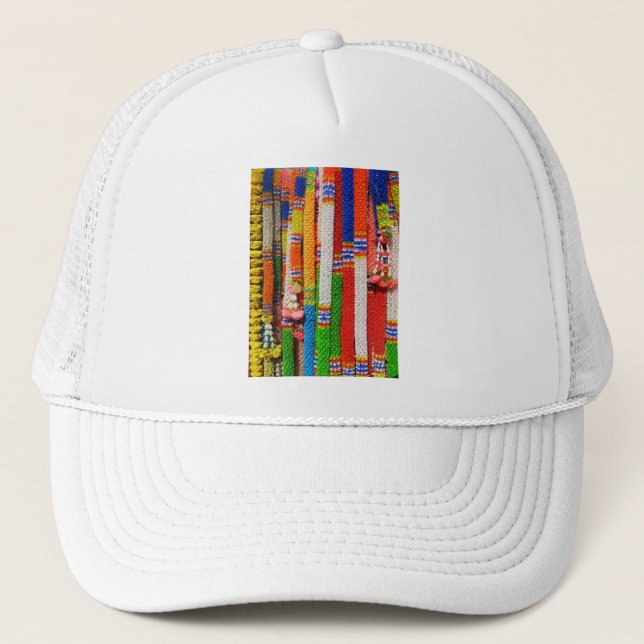 Gorra De Camionero Phuang Maalai - Garland floral tailandés (Anverso)