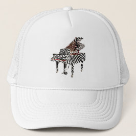 Gorra De Camionero Piano de cola de la cebra