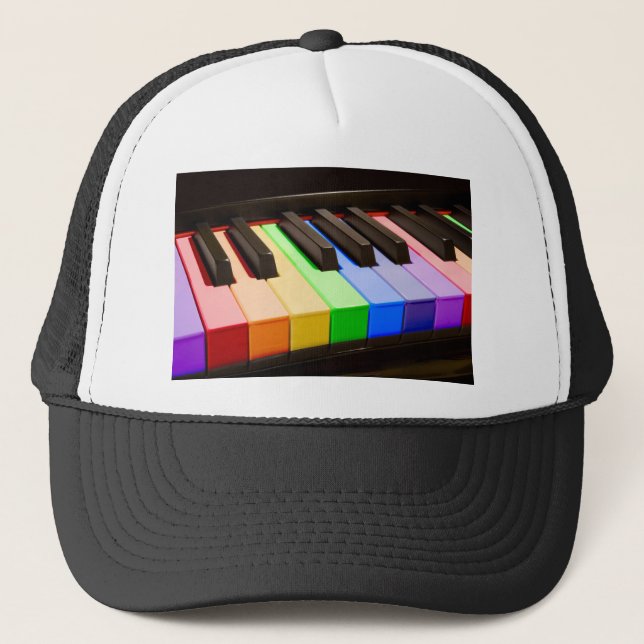 Gorra De Camionero Piano del arco iris (Anverso)