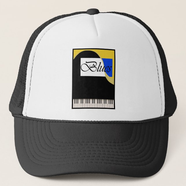 Gorra De Camionero Piano magnífico de los azules (Anverso)