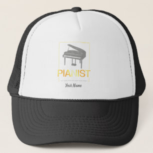 Gorra De Camionero Piano nacido para ser pianista para músicos