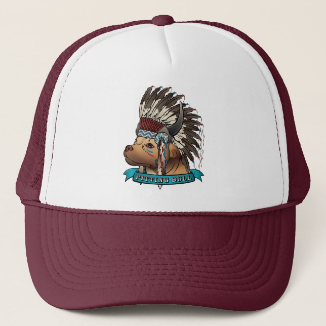 Gorra De Camionero Picaduras Bull (Anverso)