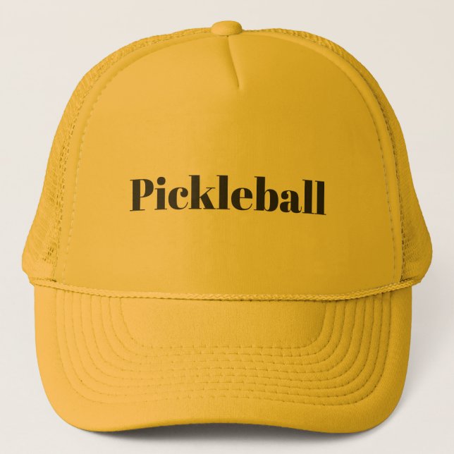 Gorra De Camionero Pickleball Amarillo   (Anverso)