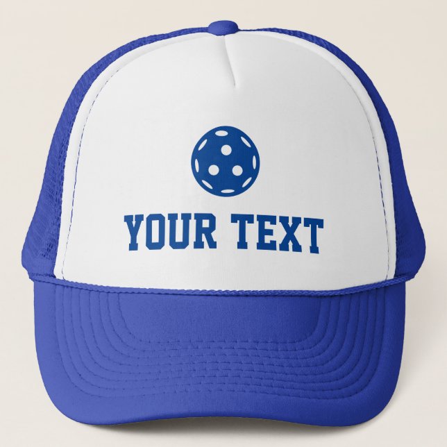 Gorra De Camionero Pickleball Baller Funny Custom Text Name (Anverso)